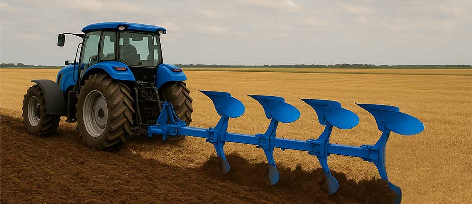 hydraulic plough for tractors